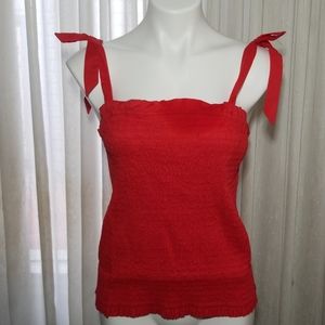Woman's Popsugar Smocked Tank Top in XXL